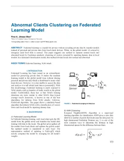 Abnormal Local Clustering in Federated Learning