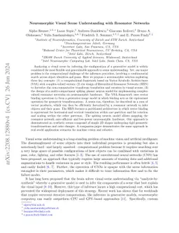 Neuromorphic Visual Scene Understanding with Resonator Networks