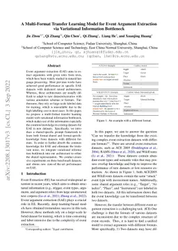 A Multi-Format Transfer Learning Model for Event Argument Extraction via
  Variational Information Bottleneck