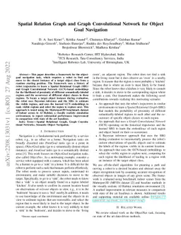 Spatial Relation Graph and Graph Convolutional Network for Object Goal
  Navigation