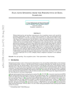 Face Anti-Spoofing from the Perspective of Data Sampling