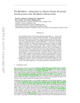 PV-RCNN++: Semantical Point-Voxel Feature Interaction for 3D Object
  Detection