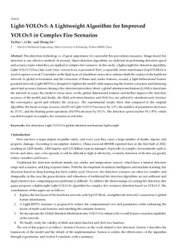 Light-YOLOv5: A Lightweight Algorithm for Improved YOLOv5 in Complex
  Fire Scenarios