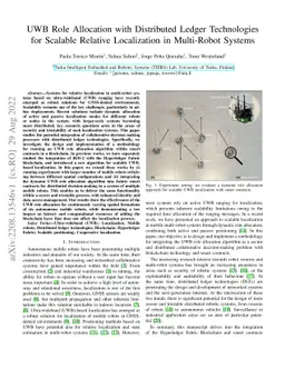 UWB Role Allocation with Distributed Ledger Technologies for Scalable
  Relative Localization in Multi-Robot Systems