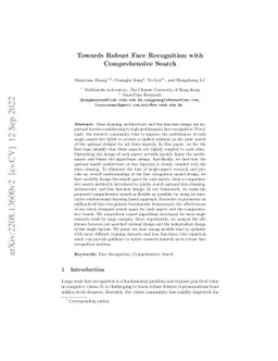 Towards Robust Face Recognition with Comprehensive Search