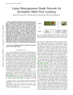 Latent Heterogeneous Graph Network for Incomplete Multi-View Learning