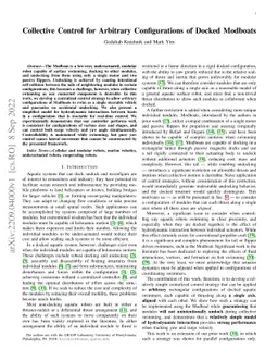 Collective Control for Arbitrary Configurations of Docked Modboats