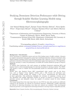 Studying Drowsiness Detection Performance while Driving through Scalable
  Machine Learning Models using Electroencephalography