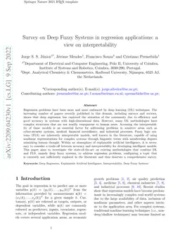 Survey on Deep Fuzzy Systems in regression applications: a view on
  interpretability