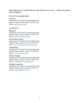 Route Planning for Last-Mile Deliveries Using Mobile Parcel Lockers: A
  Hybrid Q-Learning Network Approach