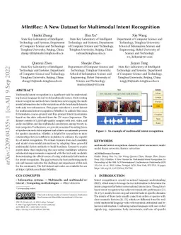 MIntRec: A New Dataset for Multimodal Intent Recognition