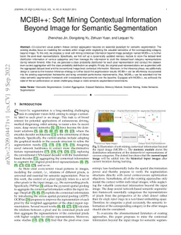 MCIBI++: Soft Mining Contextual Information Beyond Image for Semantic
  Segmentation