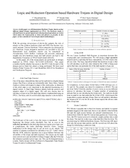 Logic and Reduction Operation based Hardware Trojans in Digital Design