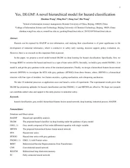 Yes, DLGM! A novel hierarchical model for hazard classification