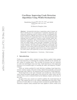 CoreDeep: Improving Crack Detection Algorithms Using Width Stochasticity
