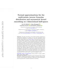 Normal approximations for the multivariate inverse Gaussian distribution
  and asymmetric kernel smoothing on $d$-dimensional half-spaces