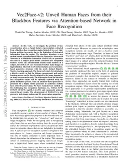 Vec2Face-v2: Unveil Human Faces from their Blackbox Features via
  Attention-based Network in Face Recognition