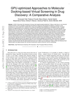 GPU-optimized Approaches to Molecular Docking-based Virtual Screening in
  Drug Discovery: A Comparative Analysis