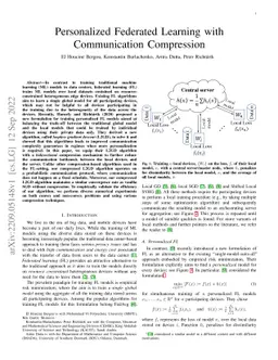 Personalized Federated Learning with Communication Compression