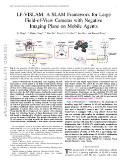 LF-VISLAM: A SLAM Framework for Large Field-of-View Cameras with
  Negative Imaging Plane on Mobile Agents