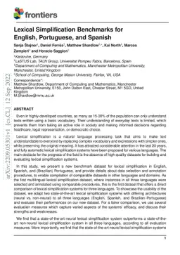 Lexical Simplification Benchmarks for English, Portuguese, and Spanish