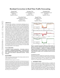 Residual Correction in Real-Time Traffic Forecasting