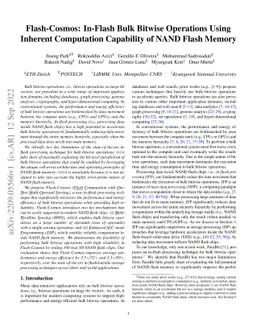 Flash-Cosmos: In-Flash Bulk Bitwise Operations Using Inherent
  Computation Capability of NAND Flash Memory