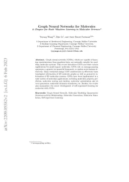 Graph Neural Networks for Molecules