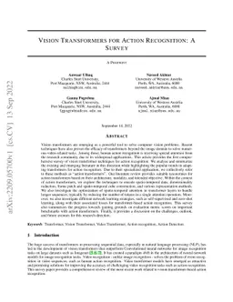 Vision Transformers for Action Recognition: A Survey