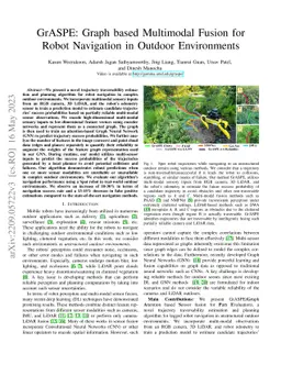 GrASPE: Graph based Multimodal Fusion for Robot Navigation in
  Unstructured Outdoor Environments