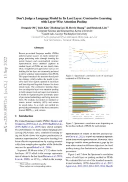 Don't Judge a Language Model by Its Last Layer: Contrastive Learning
  with Layer-Wise Attention Pooling