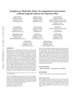 SongDriver: Real-time Music Accompaniment Generation without Logical
  Latency nor Exposure Bias
