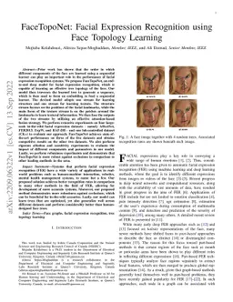FaceTopoNet: Facial Expression Recognition using Face Topology Learning