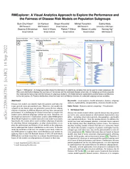 RMExplorer: A Visual Analytics Approach to Explore the Performance and
  the Fairness of Disease Risk Models on Population Subgroups