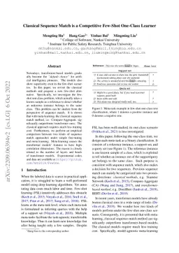 Classical Sequence Match is a Competitive Few-Shot One-Class Learner