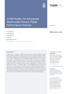 CCOM-HuQin: an Annotated Multimodal Chinese Fiddle Performance Dataset