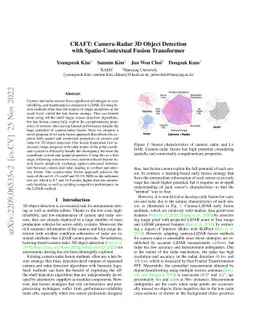 CRAFT: Camera-Radar 3D Object Detection with Spatio-Contextual Fusion
  Transformer