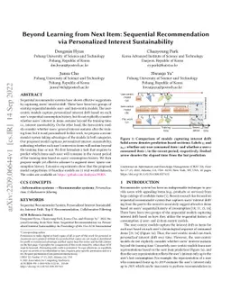 Beyond Learning from Next Item: Sequential Recommendation via
  Personalized Interest Sustainability