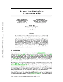 Revisiting Neural Scaling Laws in Language and Vision