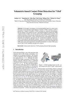 Volumetric-based Contact Point Detection for 7-DoF Grasping