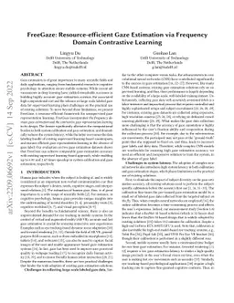FreeGaze: Resource-efficient Gaze Estimation via Frequency Domain
  Contrastive Learning