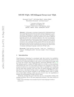 MUST-VQA: MUltilingual Scene-text VQA