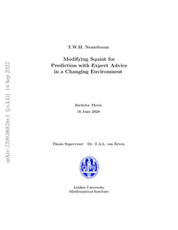 Modifying Squint for Prediction with Expert Advice in a Changing
  Environment