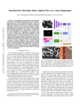 NanoFlowNet: Real-time Dense Optical Flow on a Nano Quadcopter