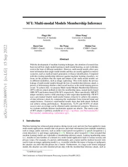 M^4I: Multi-modal Models Membership Inference