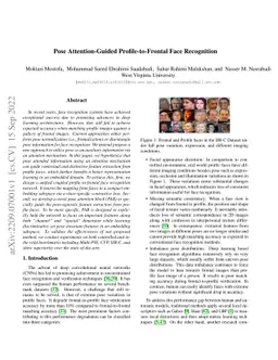 Pose Attention-Guided Profile-to-Frontal Face Recognition