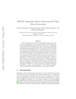 FRANS: Automatic Feature Extraction for Time Series Forecasting