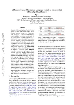 uChecker: Masked Pretrained Language Models as Unsupervised Chinese
  Spelling Checkers