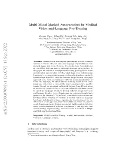 Multi-Modal Masked Autoencoders for Medical Vision-and-Language
  Pre-Training
