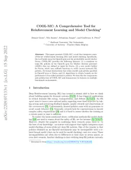 COOL-MC: A Comprehensive Tool for Reinforcement Learning and Model
  Checking